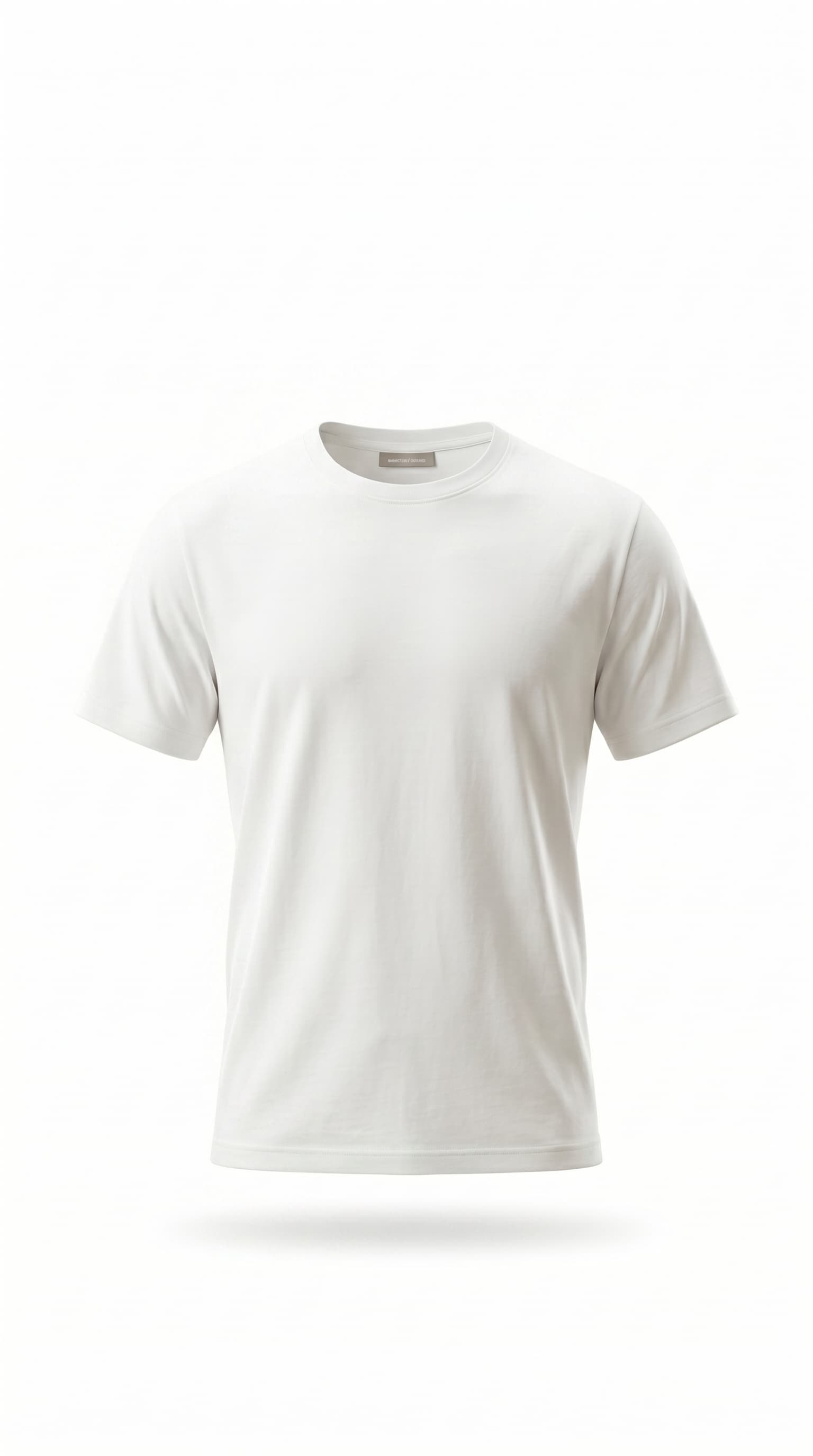 Plain phone photo of a white t-shirt — the seller's original product photo before AI enhancement